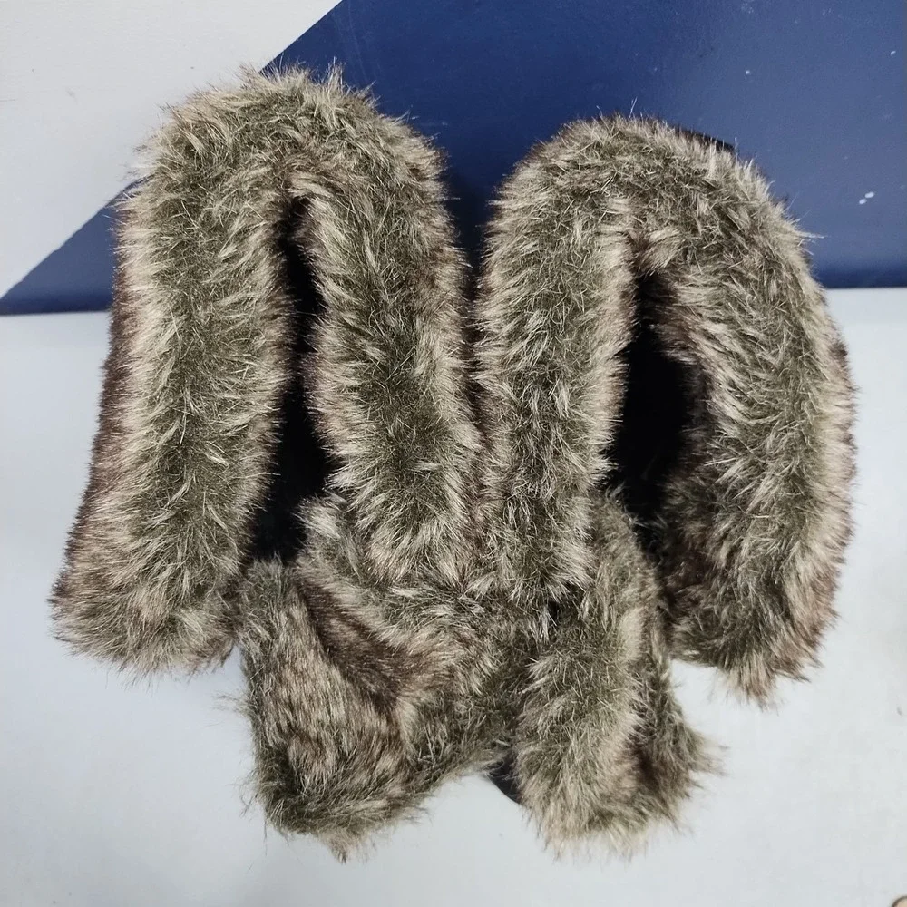 Khombu Slope Winter Boots Womens US 9M Black Faux Fur Lined Waterproof 1056065